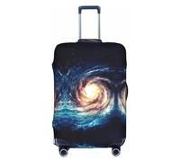 OUSXC Universe Milky Way Galaxy Trolley Suitcase Protective Cover Is Suitable For Luggage Sizes Between 18-32 Inches, White, XL