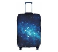 OUSXC Universe Stars Galaxy Trolley Suitcase Protective Cover Is Suitable For Luggage Sizes Between 18-32 Inches, White, S