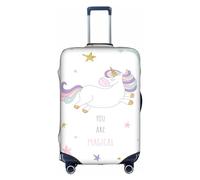 OUSXC You Are Magical Trolley Suitcase Protective Cover Is Suitable For Luggage Sizes Between 18-32 Inches, White, L