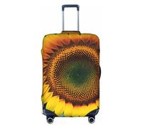 OUSXC You Are My Sunshine Sunflower Trolley Suitcase Protective Cover Is Suitable For Luggage Sizes Between 18-32 Inches, White, XL