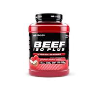OUT ANGLED Beef Iso Plus, Beef Protein Isolate Powder, High Protein, Zero Fat and Sugar | 1.8kg, Raspberry Coconut | Halal, Paleo and Keto Friendly, Dairy and Gluten Free
