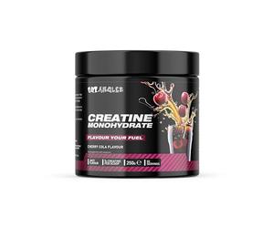 Out Angled Creatine Monohydrate Powder, Cherry Cola, 50 Servings, Micronised for Easy Mixing, Muscle Growth, Muscle Recovery and Strength Performance