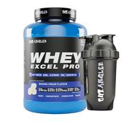 Out Angled Whey Protein Powder, Whey Excel Pro, Banana Flavour 2kg, High Protein Supplement with Whey Protein Isolate for Muscle Recovery and Muscle Growth
