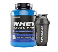Out Angled Whey Protein Powder, Whey Excel Pro, Vanilla Flavour 2kg, High Protein Supplement with Whey Protein Isolate for Muscle Recovery and Muscle Growth