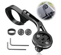 Out Front Bike Mount Compatible with Garmin Edge 20 25 130 200 500 510 520 530 540 800 810 820 1000 GS50 60 IGS618 for Makin GPS XOSS G/G+, Bike Computer Mount Adapter for Handlebar 25.4mm/31.8mm