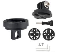 Out Front Bike Mount with Camera Adapter Lightweight(Mount+Adapter) | Fits for brompton folding bikes, aluminum alloy build, lightweight 10.5g, secure handlebar attachment, black finish