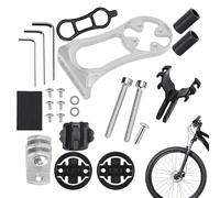 out front Bikes Computer Mount - Alloy Handle Mount, bicycles Equipment Attachment | Multi-Angle stopwatchs Base Clamp, Anti-Vibration Tracking Unit Holder, For Mountain Rides, Urban Commute