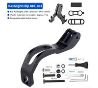 Out-Front Light Mounting Bracket, 88×52 mm Aluminum Alloy Folding Bike Light Mount for Cycling Accessories, Install, Positioning, &(C)