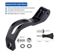 Out-Front Light Mounting Bracket, 88×52 mm Aluminum Alloy Folding Bike Light Mount for Cycling Accessories, Install, Positioning, &(A)