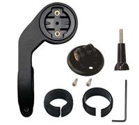 Out Front Mount Cycling Handlebar Compatible with Garmin Edge 1030 830 530 130 Plus Explore Touring XOSS G G+ iGPSPORT GPS Fits handlebars 25.4/31.8mm with GoPro Adapter & Light Bracket