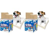 OUT! Go Here Absorbent Pet and Puppy Training Pads 100 Disposable Pads. 53 x 55cm. 5 layer leak-proof odour-control non-slip |100 Pads (Pack of 2)