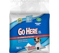 OUT! Go Here Absorbent Pet and Puppy Training Pads | 30 Pads