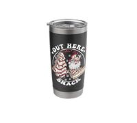 Out Here Looking Like A Snack Christmas Tree Cakes Stainless Steel Insulated Tumbler