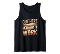 Out Here Making It Work Country Life Hustle Tank Top