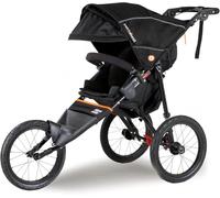Out‘n’About Nipper Sport Running Pushchair | Lightweight All-Terrain 3 Wheel Jogging Buggy, Pram | Stroller Rain Cover Included, 16” Air-Filled Tyres, Handlebar Brake | Newborn to 4yrs (Summit Black)