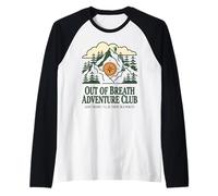 Out of Breath Adventure Club Don't Worry Hiker Camping Lover Raglan Baseball Tee