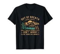 Out of Breath Hiking Society Funny Club Outdoor Adventure T-Shirt