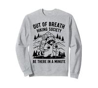 Out Of Breath Hiking Society Raccoon Funny Outdoor Nature Sweatshirt