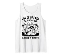 Out of Breath Hiking Society Raccoon Funny Outdoor Nature Tank Top
