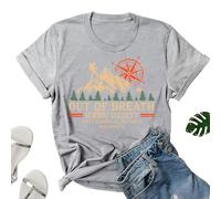 Out of Breath Hiking Society Tshirt, Out of Breath Hiking Society I'll Be There in A Minute T-Shirt Grey