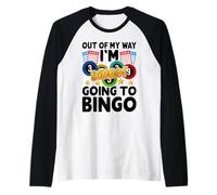 Out of My Way I'm Going to Bingo Raglan Baseball Tee