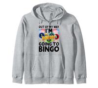 Out Of My Way I'm Going To Bingo Zip Hoodie