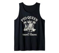 Out of Office Queen Vacation Mode Slack Humor Remote Break Tank Top