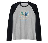 Out of Office Until August Teacher Final Day of School Raglan Baseball Tee