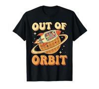 Out of Orbit Donut Rocket Waffle Planet T-Shirt