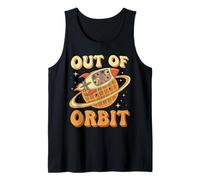 Out of Orbit Donut Rocket Waffle Planet Tank Top