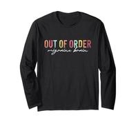 Out-of-Order Migraine Brain Chronic Pain Warrior Headache Long Sleeve T-Shirt