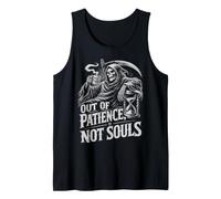 Out of Patience Not Souls Grim Reaper Coffee Funny Tank Top