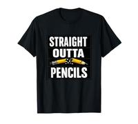 Out of Pencils Again Teacher Humor Classroom Chaos Mode T-Shirt