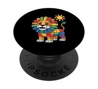 Out of Pre K, Kindergarten Rainbow Lion PopSockets Adhesive PopGrip