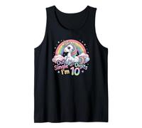 Out of Single Digits I’m 10 Unicorn Lover Birthday Design Tank Top