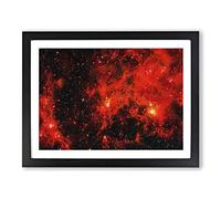 Out Of Space Vol.16 In Abstract Modern Art Framed Print | A2 Black Framed Wall Art | Ready to Hang | Abstract Space Picture | Living Room Bedroom Lounge Office