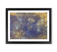 Out Of Space Vol.24 In Abstract Modern Art Framed Wall Art Print, Ready to Hang Picture for Living Room Bedroom Home Office Décor, Black A3 (46 x 34 cm)