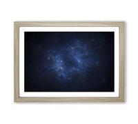 Out of Space Vol.27 in Abstract Framed Print | A2 Oak Framed Wall Art | Ready to Hang | Abstract Space Picture | Living Room Bedroom Lounge Office