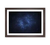 Out of Space Vol.27 in Abstract Framed Print | A2 Walnut Framed Wall Art | Ready to Hang | Abstract Space Picture | Living Room Bedroom Lounge Office