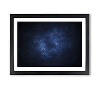 Out Of Space Vol.27 In Abstract Modern Art Framed Print | A4 Black Framed Wall Art | Ready to Hang | Abstract Space Picture | Living Room Bedroom Lounge Office