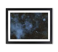Out Of Space Vol.32 In Abstract Modern Art Framed Print | A3 Black Framed Wall Art | Ready to Hang | Abstract Space Picture | Living Room Bedroom Lounge Office