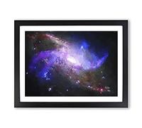 Out Of Space Vol.34 In Abstract Modern Art Framed Print | A3 Black Framed Wall Art | Ready to Hang | Abstract Space Picture | Living Room Bedroom Lounge Office