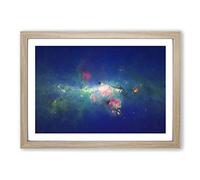 Out of Space Vol.46 in Abstract Framed Print | A2 Oak Framed Wall Art | Ready to Hang | Abstract Space Picture | Living Room Bedroom Lounge Office