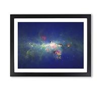 Out Of Space Vol.46 In Abstract Modern Art Framed Print | A4 Black Framed Wall Art | Ready to Hang | Abstract Space Picture | Living Room Bedroom Lounge Office