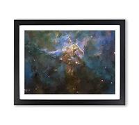 Out Of Space Vol.8 In Abstract Modern Art Framed Print | A2 Black Framed Wall Art | Ready to Hang | Abstract Space Picture | Living Room Bedroom Lounge Office