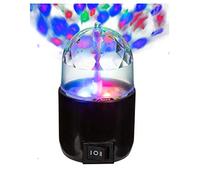 Out of the blue 3 Colour LED Rotating Party Light 9cm x 5cm with USB Connection in Gift Box