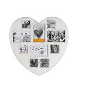 Out of the blue Antique Heart Plastic Photo Frame - White, One Size