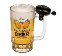 Out of the blue Beer Glass with Bell, Approx. 5 x 7 cm
