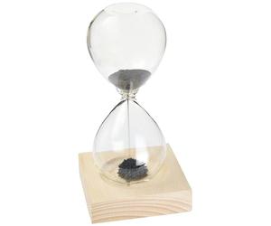 Out of the blue Hourglass Sand, Height Approx. 16 cm, Running time 1 Minute, Wooden Base with Magnet, Colourful