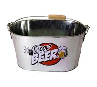 Large Beer Cooler Ice Bucket | Drink Holder Drink Cooler Metal Ice Bucket